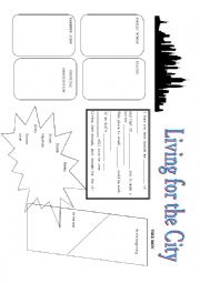 English Worksheet: Living for the City - Stevie Wonder