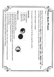 English Worksheet: oreo moon phases