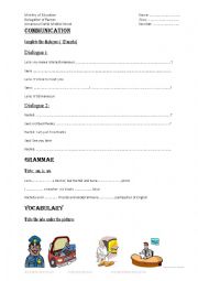 English Worksheet: quiz