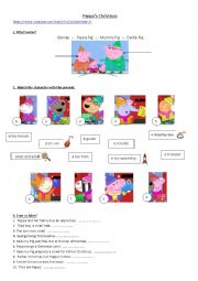 English Worksheet: Peppas Christmas 