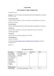 English Worksheet: Lesson plan- The invention of lying-hospital scene