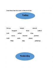 English Worksheet: Regular verbs in the Past