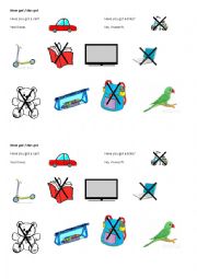 English Worksheet: Have got / Has got - Speaking 