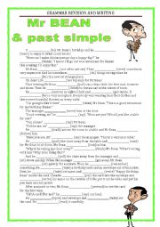English Worksheet: GRAMMAR REVISION - past simple & writing 