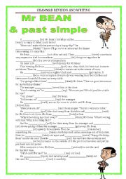 GRAMMAR REVISION - past simple & writing 