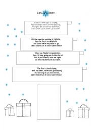 English Worksheet: Let it snow