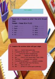 English Worksheet: PAST SIMPLE