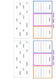 English Worksheet: animal color shape