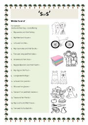 English Worksheet: Apostrophe S worksheets