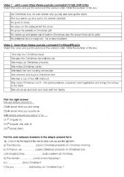 English Worksheet: Christmas British Traditions Video Ads