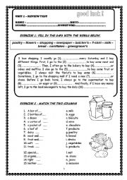 English Worksheet: Shopping - Food quantifiers