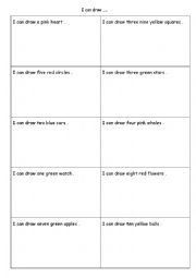 English Worksheet: colors and shapes