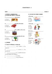 English Worksheet: There is - There are