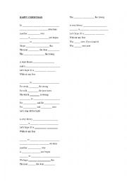 English Worksheet: CAROLS