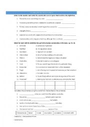 English Worksheet: Vocabulary review test  Q-Skills 4.3