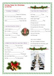 English Worksheet: Driving Home for Christmas by Chris Rea