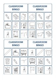 classroom bingo cards 2/3