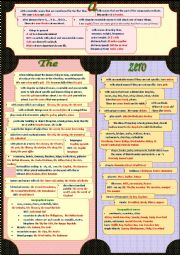 English Worksheet: Articles. GRAMMAR GUIDE. Advanced.