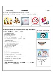 English Worksheet: school rules