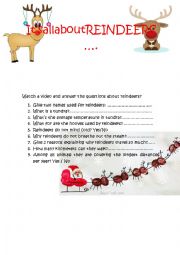 its all about reindeers  video for intermediate students