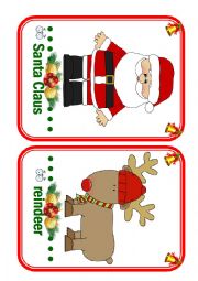 English Worksheet: Christmas Flashcards - part 1 (Fun Kids English 