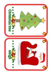 English Worksheet: Christmas Flashcards - part 2