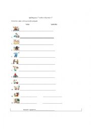 Movers Irregular verbs 