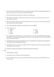 Christmas Computer Lab worksheet