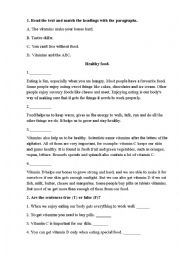 English Worksheet: Reading comprehension test and lexico grammatical test