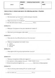 English Worksheet: 