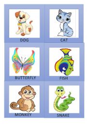 English Worksheet: animals clipart 2/3