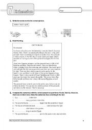 English Worksheet: Reading Guys Blog