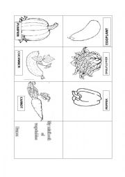 English Worksheet: VEGETABLES MINIBOOK