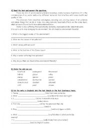 English Worksheet: grammar