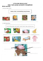 English Worksheet: Little Red Riding Hood - movie