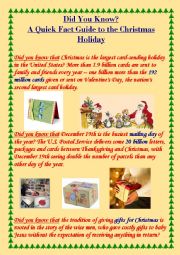 English Worksheet: Christmas poster