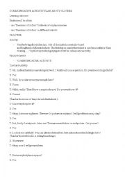 English Worksheet: communicative activity plan about clothes