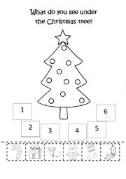 What do you see under the Christmas tree? - WS for the song