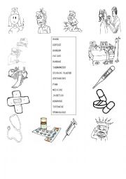 English Worksheet: helath vocabulary