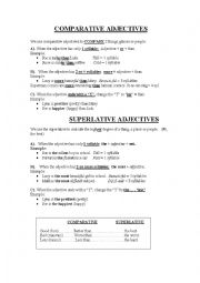 English Worksheet: Comparatives and Superlatives