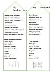 English Worksheet: bookmark