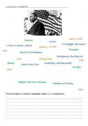 Martin Luther Kings Biography (using prompts)