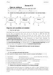 English Worksheet: Consolidation work and Review 