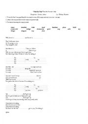 English Worksheet: Step by Step 