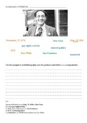 Harvey Milks Biography (using prompts) + KEY