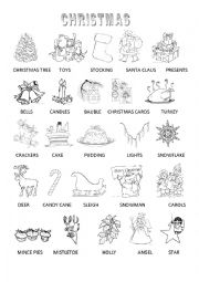 English Worksheet: Christmas vocabulary