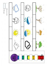 English Worksheet: weather words