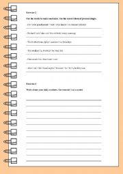 English Worksheet: Present Simple