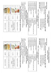 English Worksheet: Georges Restaurant (Listening Comprehension)