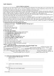 English Worksheet: Past Simple tense